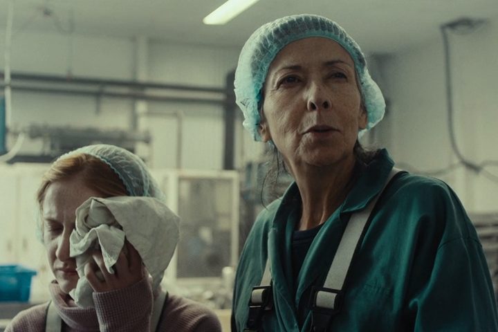 Two women wear hairnets in True Detective: Night Country.