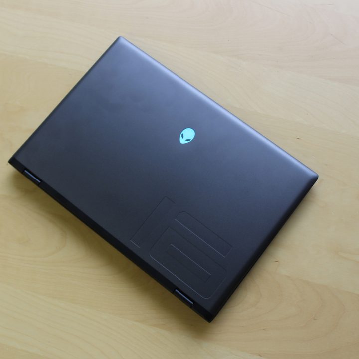 The lid of the Alienware m16 R2.