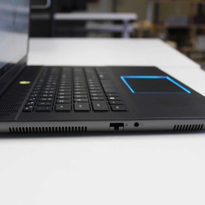The side ports of the Alienware m16 R2.