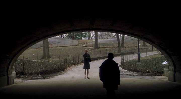 A woman meets a child in a tunnel in Birth.