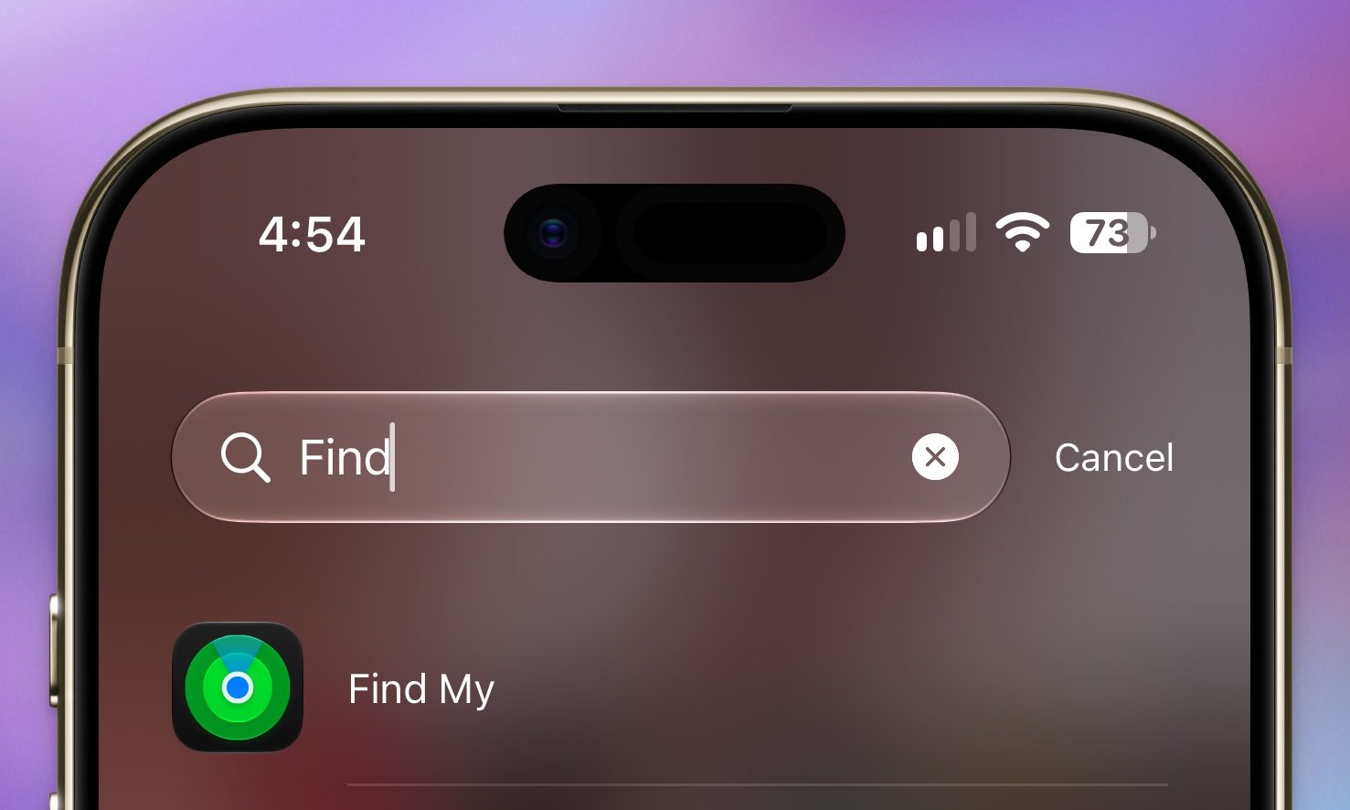 find my app on iPhone