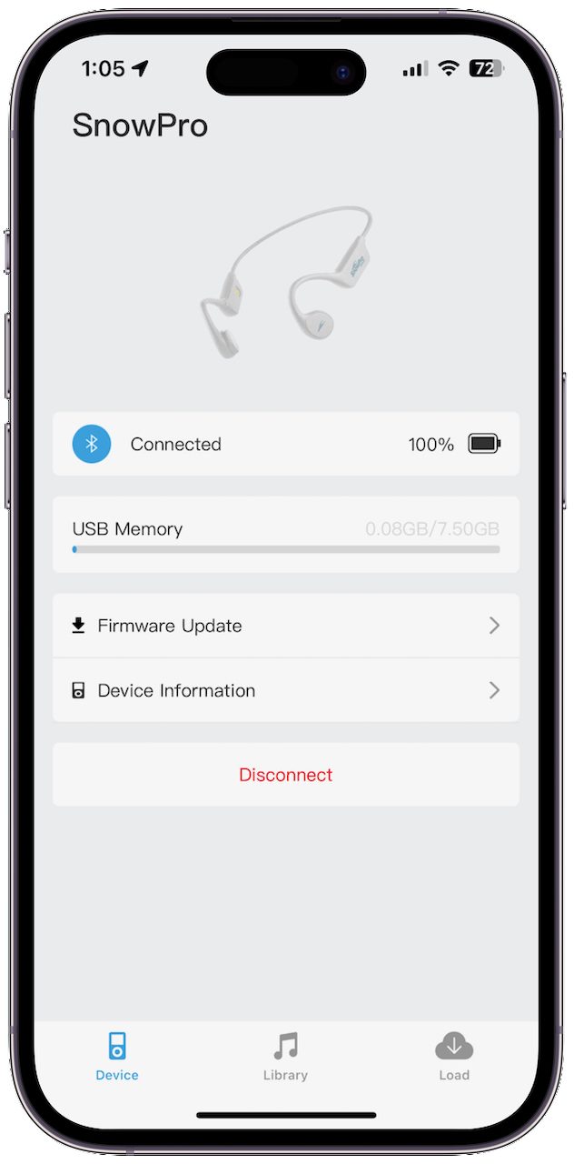 The H2O Audio Playlist+ app.