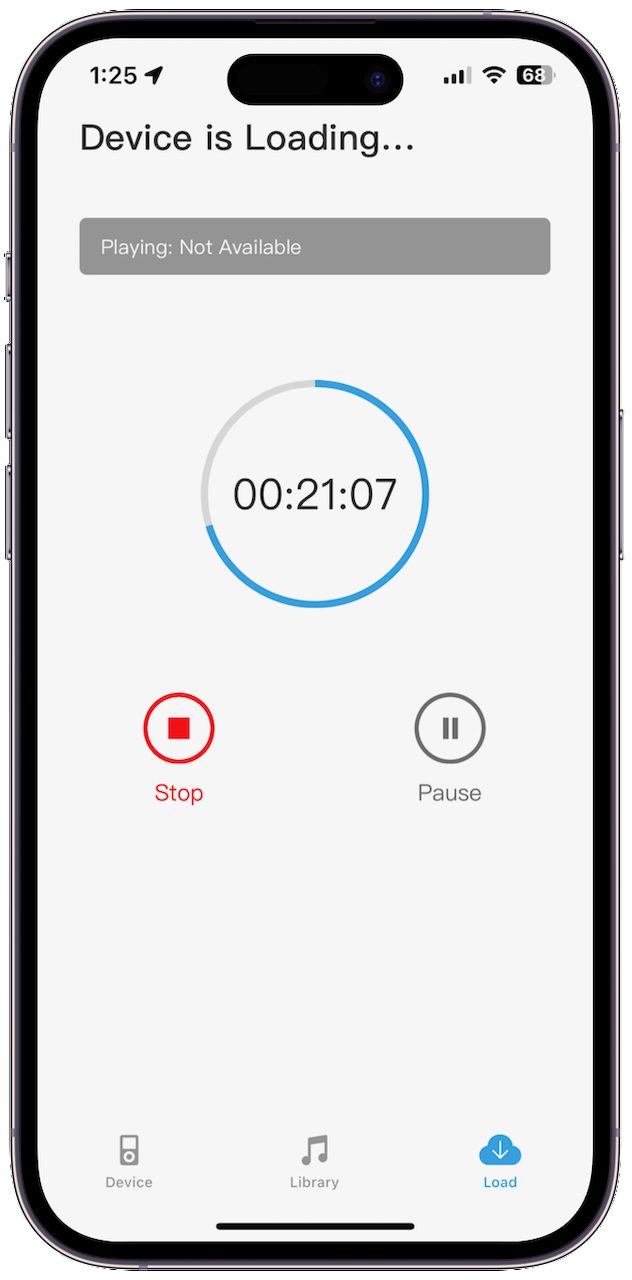 The H2O Audio Playlist+ app.