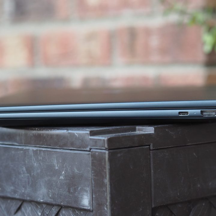 HP Spectre x360 16 2024 right side view showing ports.