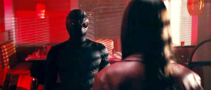 Madame Web confronts Ezekiel in Madame Web.
