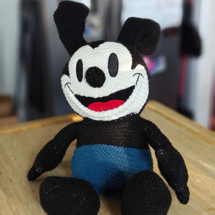 Portrait of Oswald plush taken on OnePlus 12 main camera.