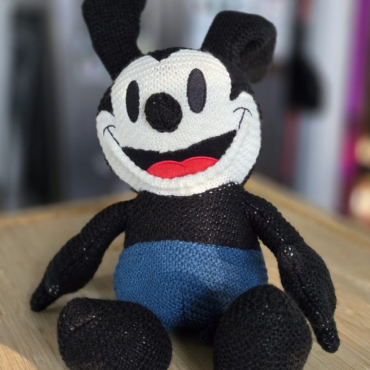 Portrait of Oswald plush taken on Samsung Galaxy S24 main camera.