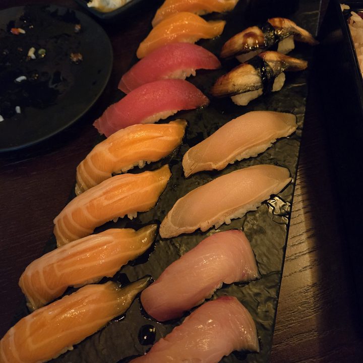 Sushi plate taken with Samsung Galaxy S24.