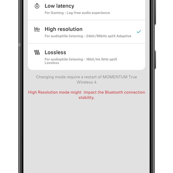 Sennheiser Smart Connect app for Android.