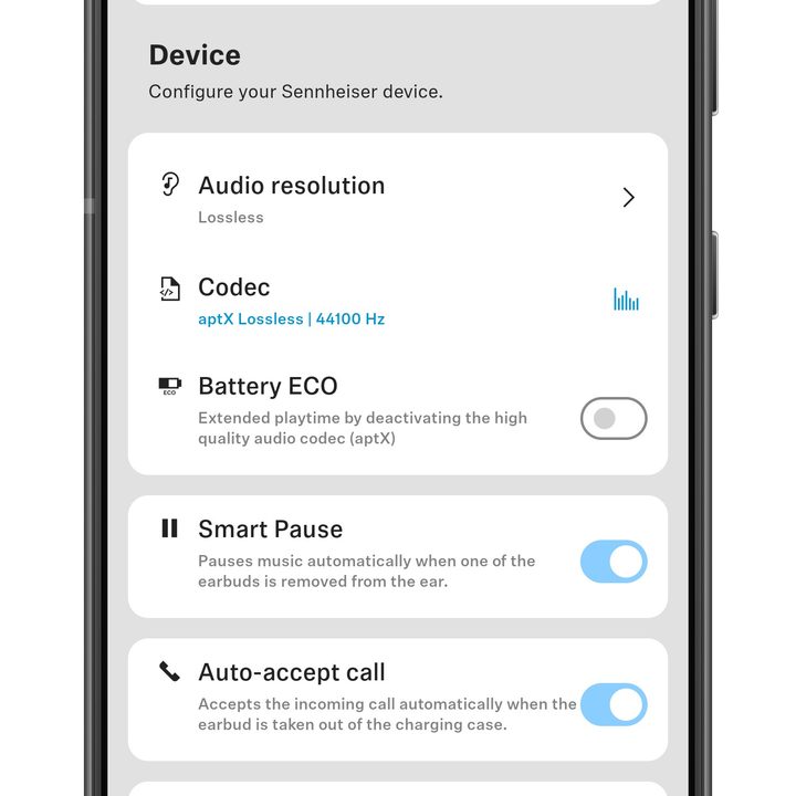 Sennheiser Smart Connect app for Android.