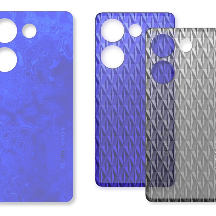 Tecno Mobile's textured glass back plate.