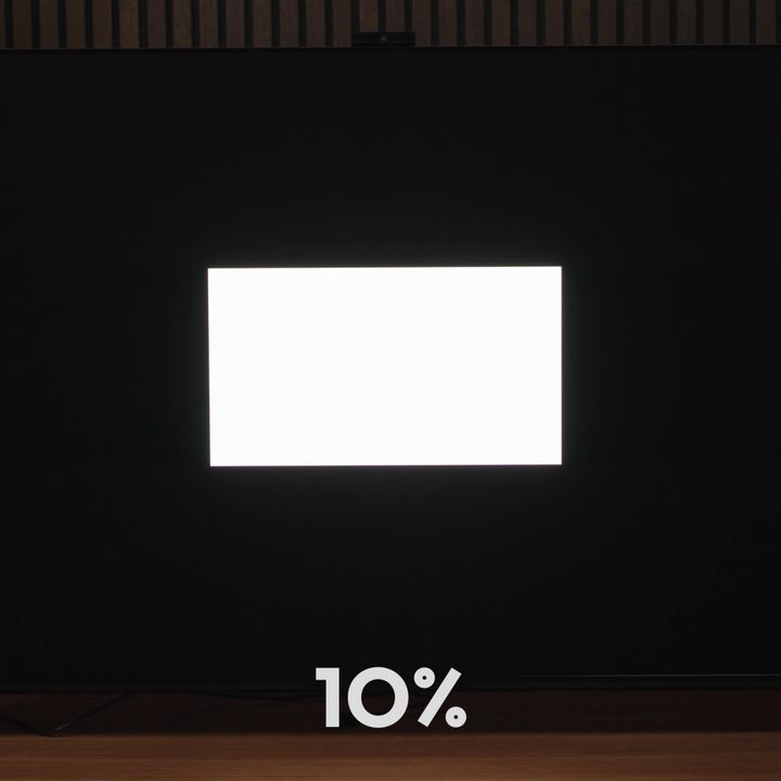 tv brightness nituation window 10 percent 1
