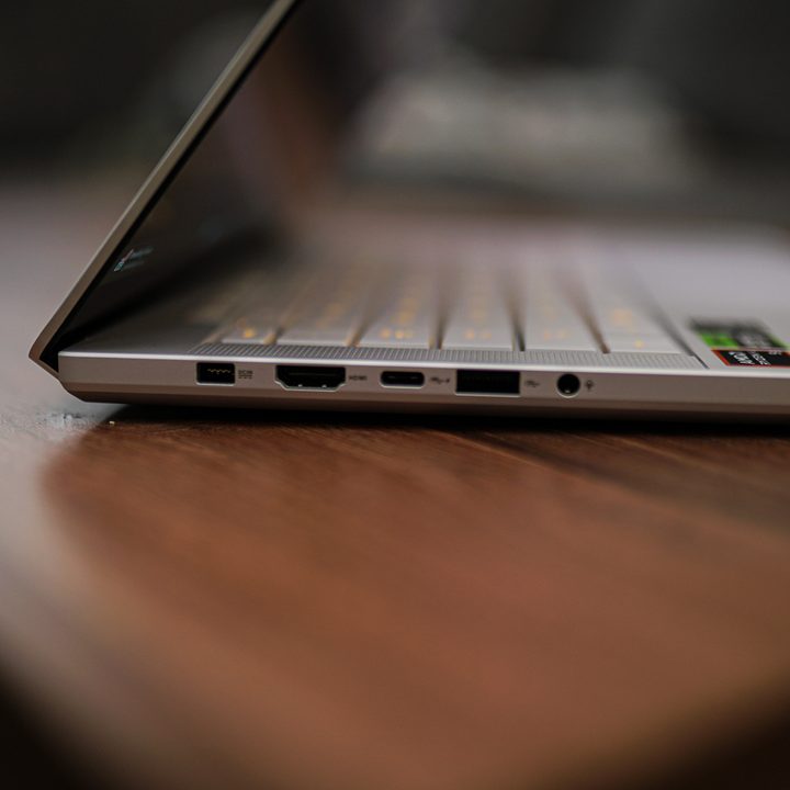 Ports on the Asus ROG Zephyrus G14.
