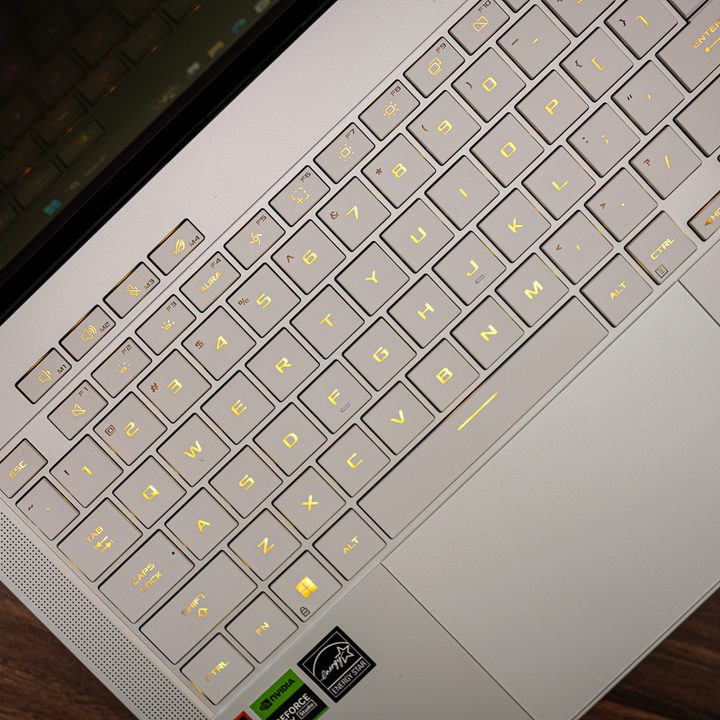 Keyboard on the Asus ROG Zephyrus G14.