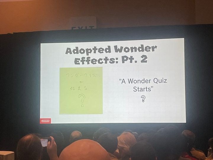 A Wonder Effect in the ideation stage during Super Mario Bros. Wonder's development.