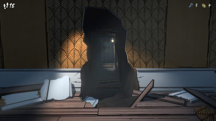 Gameplay from Blue Prince.