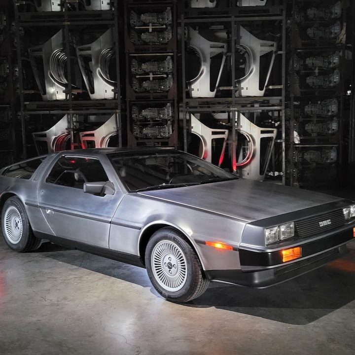 The DeLorean DMC-12.