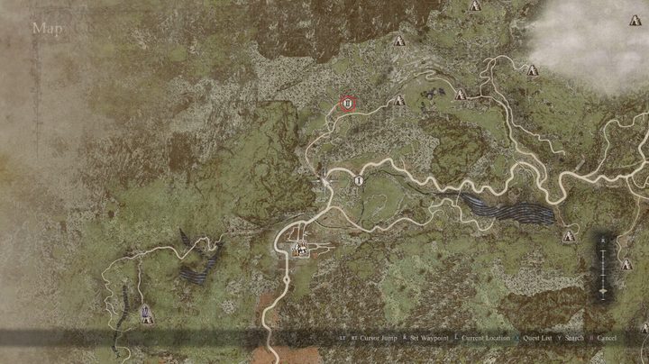 A map in Dragon's Dogma 2.
