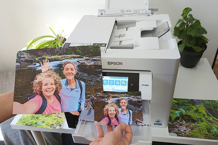 Epson's EcoTank Pro ET-5850 prints great on glossy and plain paper.