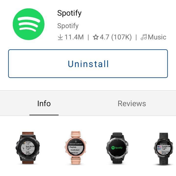 Spotify on Connect IQ.