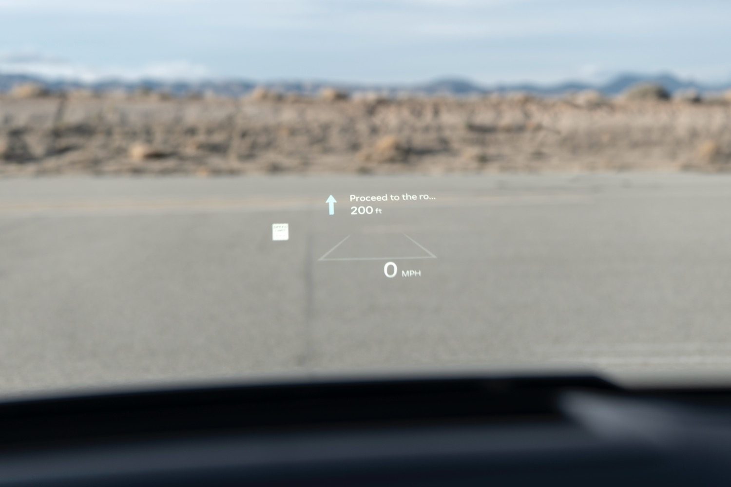 2025 Hyundai Tucson Plug-In Hybrid head-up display.