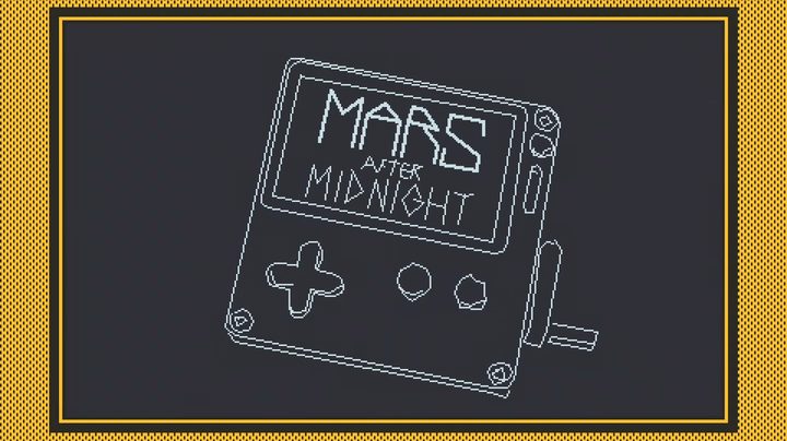 Mars After Midnight Playdate key art.