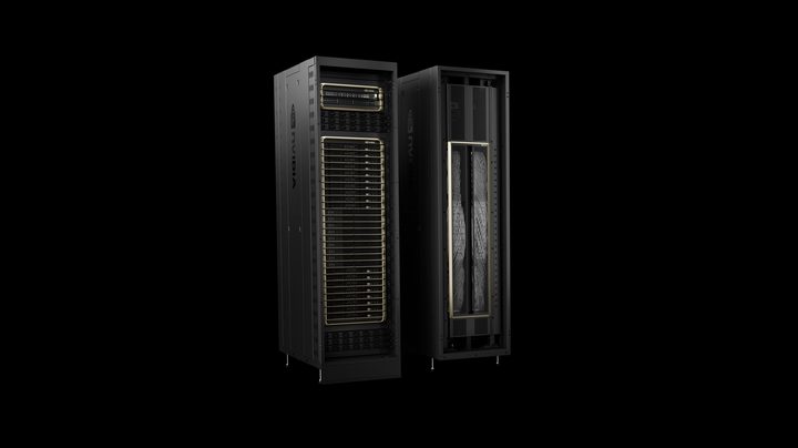Nvidia's GB200 NVL72 server rack.