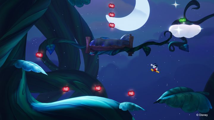 A 2D level in Epic Mickey: Rebrushed.