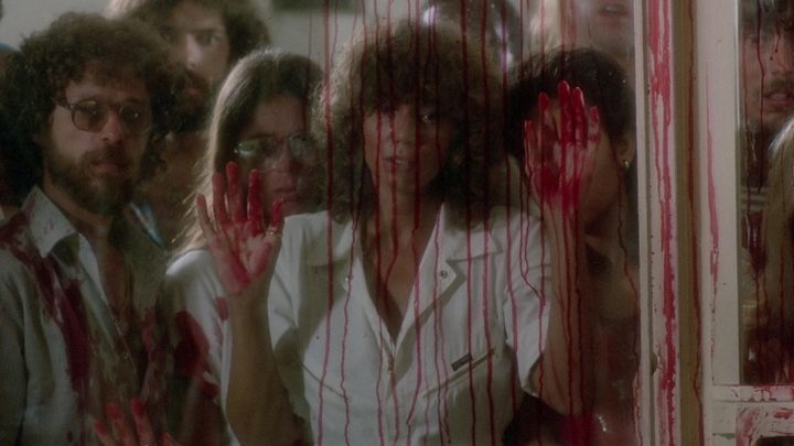 The cast of Piranha II: The Spawning.