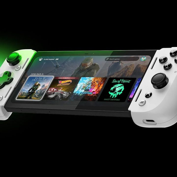 The Razer Kishi V2 Pro Xbox Edition mobile gaming controller on a black background.