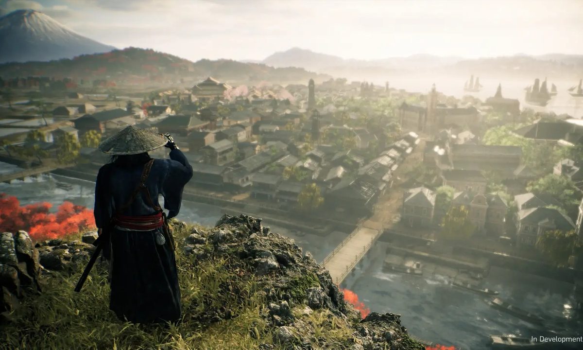 A ronin atop a hill in Rise of the Ronin.