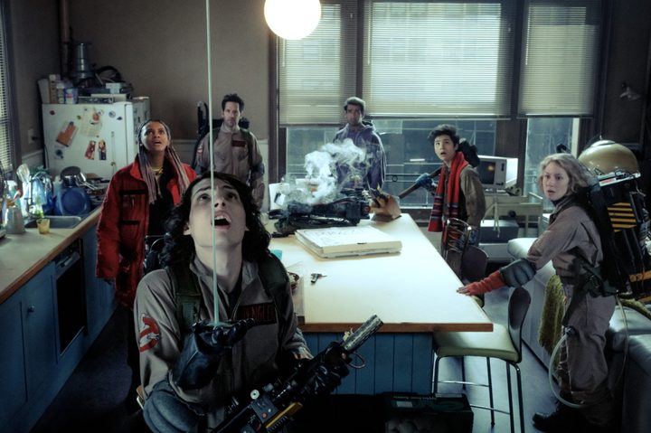 Slime falls into Finn Wolfhard's hand in Ghostbusters: Frozen Empire.