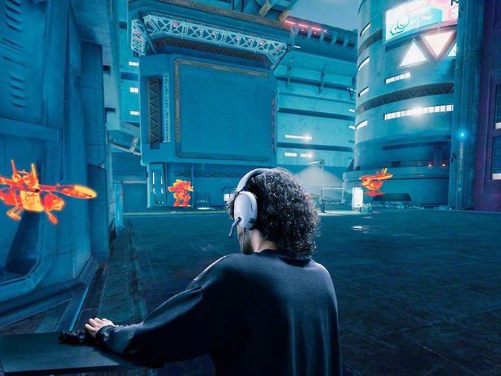 Gaming with the Sony INZONE H3 gaming headset.