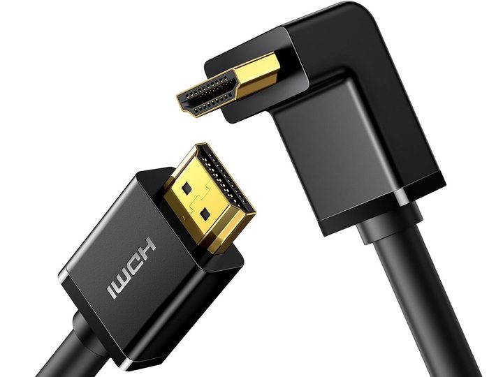 The Ugreen Right Angle HDMI 2.0 Cable on a white background.