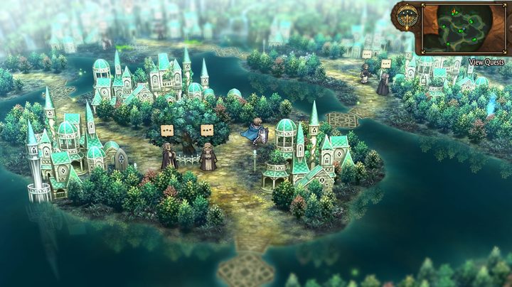 The overworld of Unicorn Overlord.