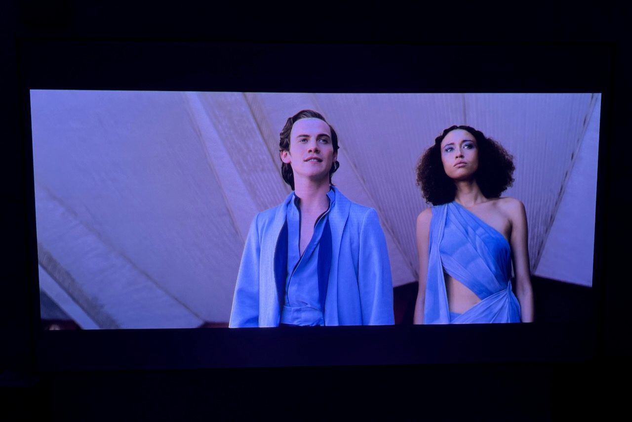 A scene from Apple TV Plus' Foundation, showcasing the BenQ V5000i projector's Bright Filmmaker mode.