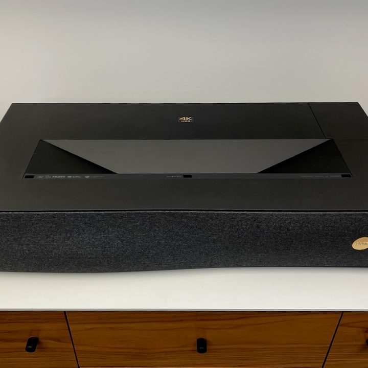The BenQ V5000i 4K RGB UST projector.