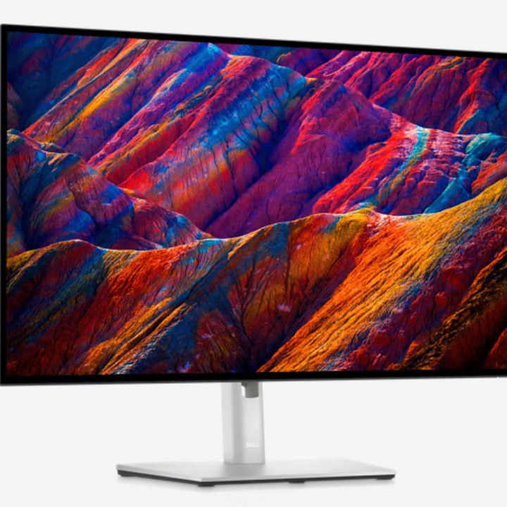 The Dell Ultrasharp 4K 27 on a white background.