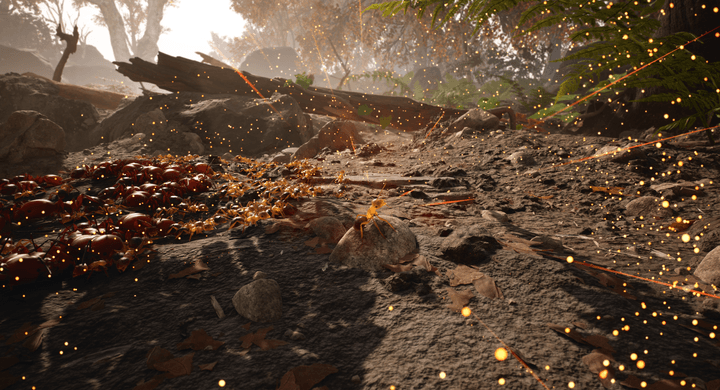 A colony of ants wanders in Empire of the Ants.