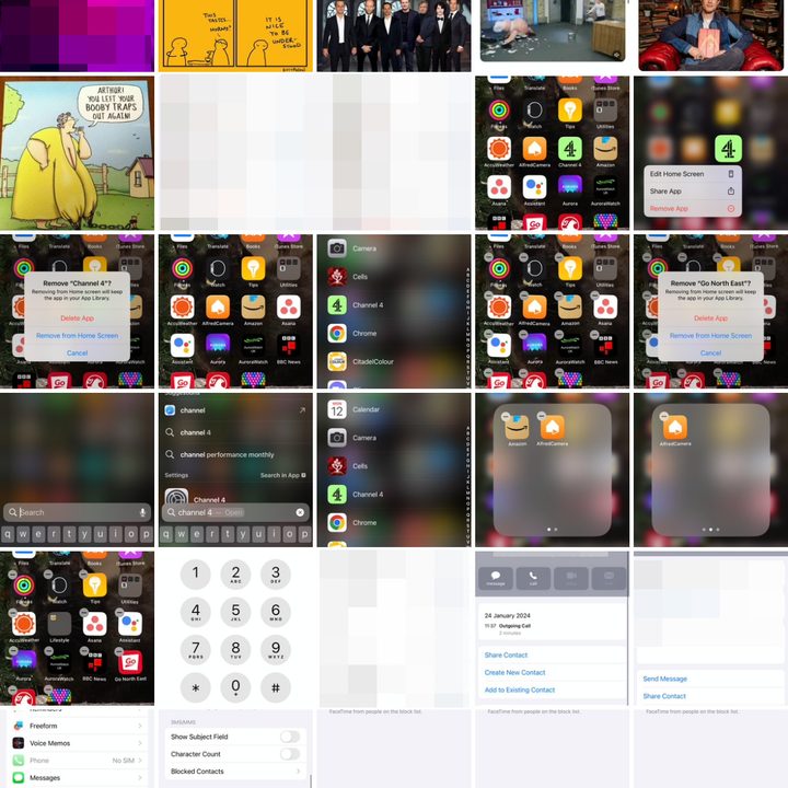The Photos app on an iPhone.