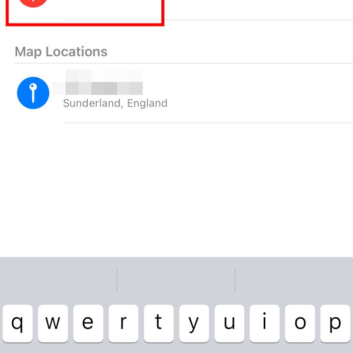 Removing the location from a photo.