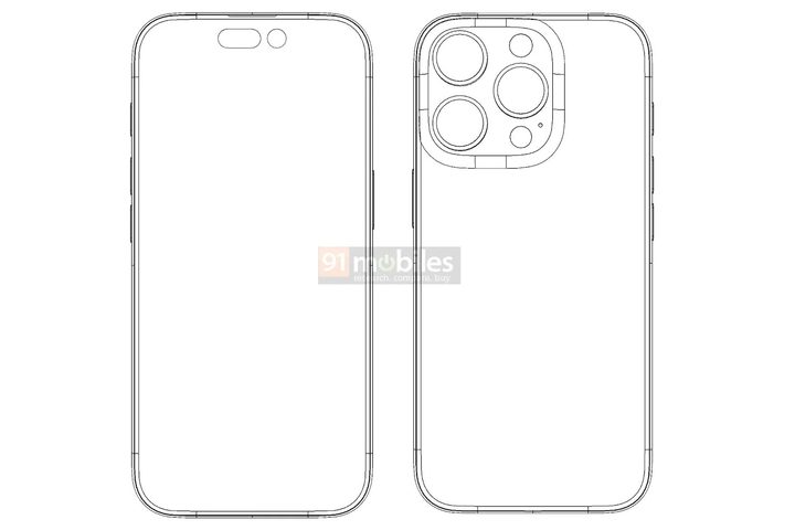 iPhone 16 Pro leaked design schematics.