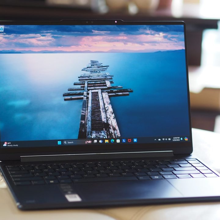 Lenovo Yoga 9i Gen 9 front angled view showing display and keyboard.
