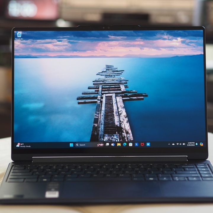 Lenovo Yoga 9i Gen 9 front view showing display and keyboard.