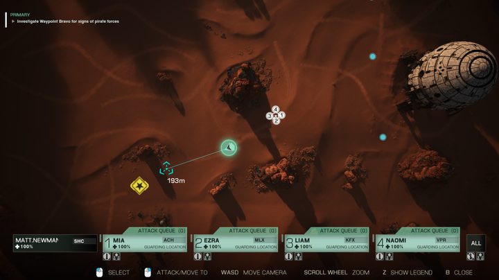 A battle grid is shown in MechWarrior 5: Clans.