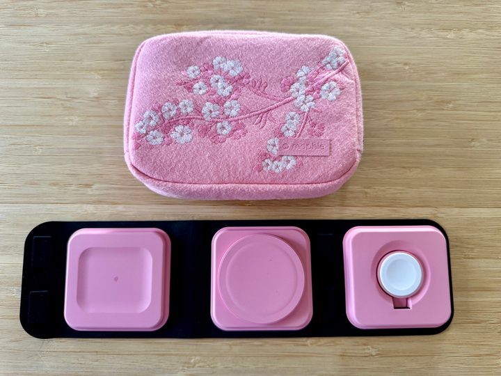 Mophie Cherry Blossom 3-in-1 Travel Charger with MagSafe.