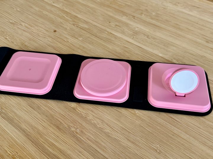 Mophie Cherry Blossom 3-in-1 Travel Charger with MagSafe.