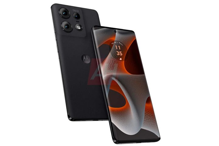Motorola Edge 50+ in black.