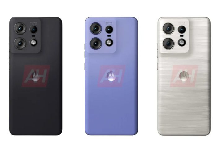 Leaked renders of the back design of the Motorola Edge Plus (2024).