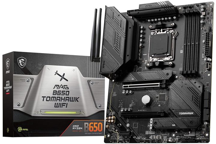 MSI Mag B650 Tomahawk motherboard.